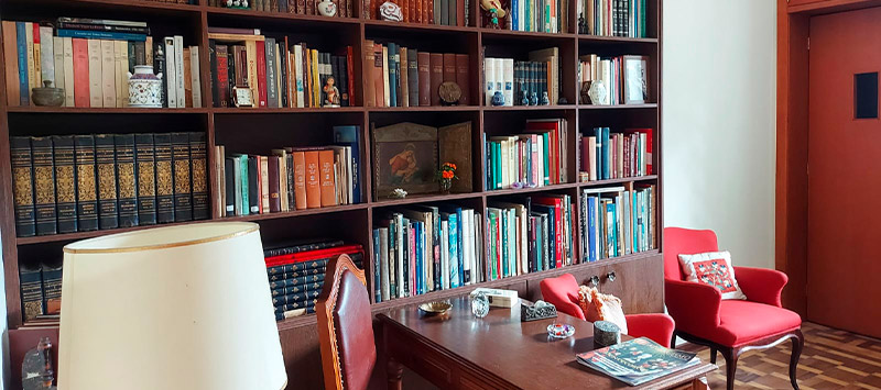 imagem ilustrativa de Bibliotecas de Madeira Maciça